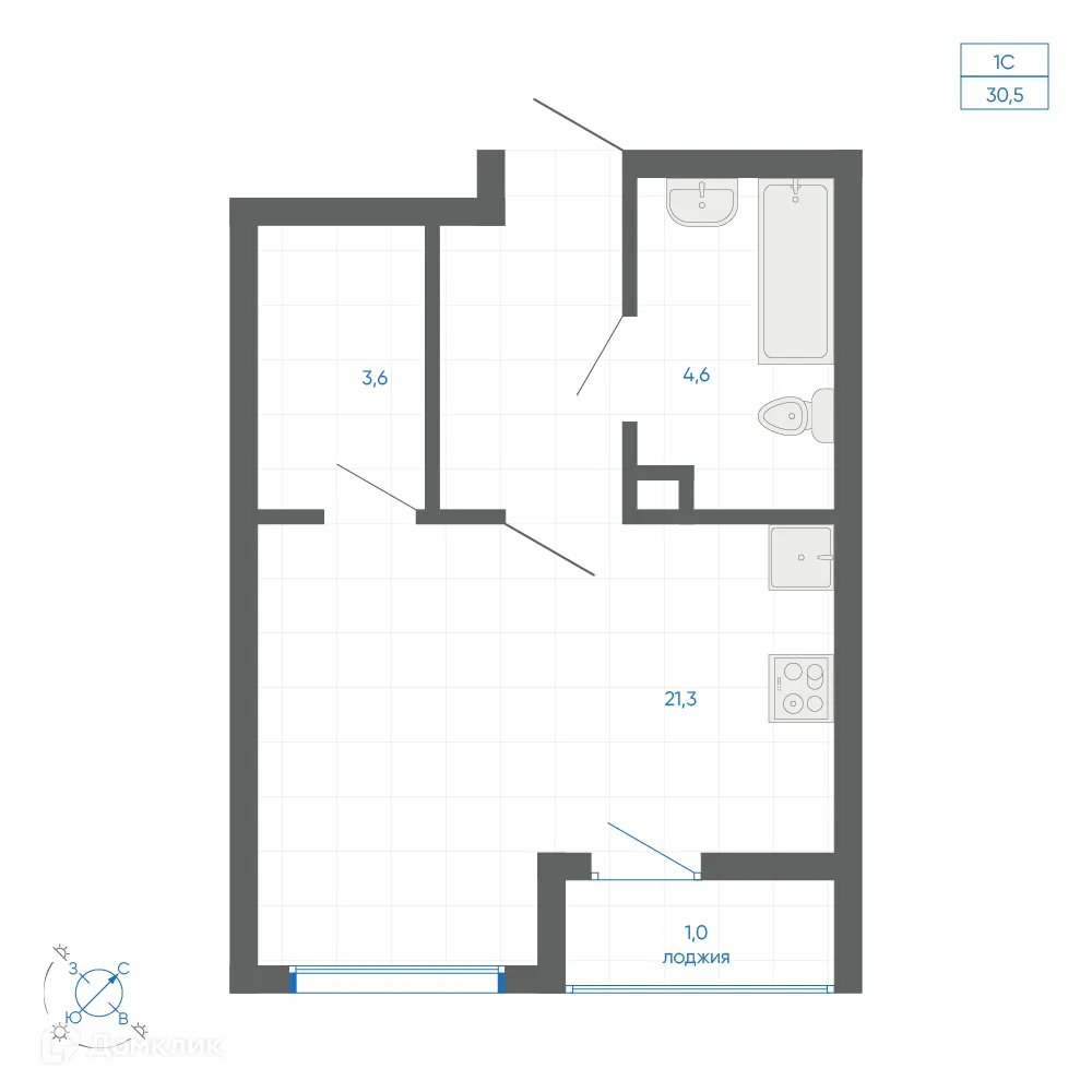 Фото квартиры в ЖК FIRST (Фёрст)