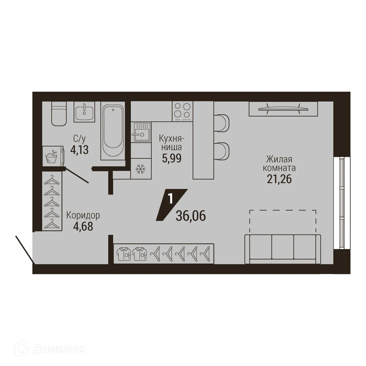 Фото квартиры в ЖК Дом 7