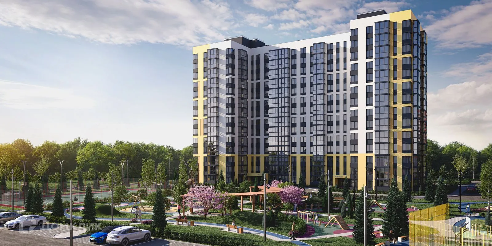 Планировка 2-комнатной квартиры 56.67 м² в ЖК Правый берег, г. Дядьково — фото 3