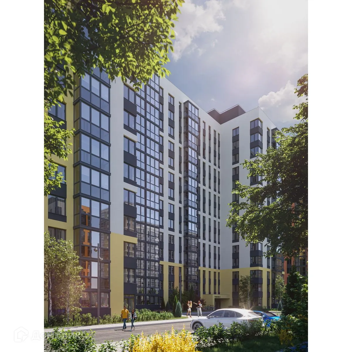 Планировка 2-комнатной квартиры 56.67 м² в ЖК Правый берег, г. Дядьково — фото 7