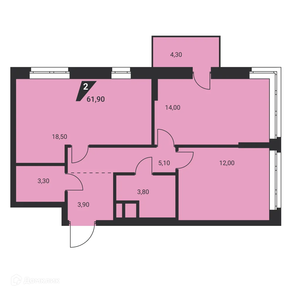 Фото квартиры в ЖК Квартал К3