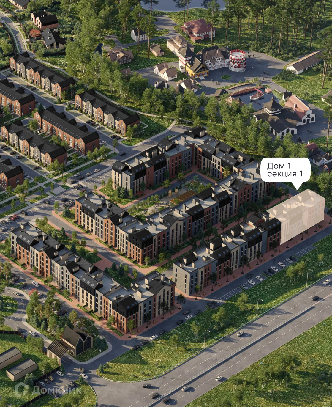 Планировка 2-комнатной квартиры 61.73 м² в ЖК Резиденция Поляна, г. Рязань — фото 2