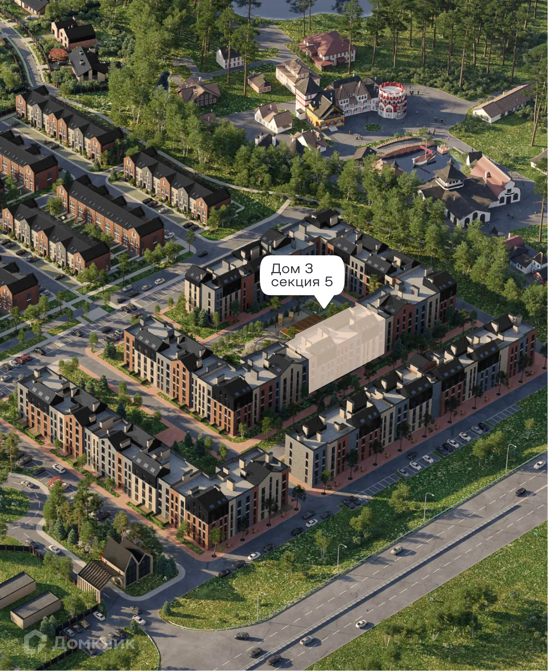 Планировка 1-комнатной квартиры 43.57 м² в ЖК Резиденция Поляна, г. Рязань — фото 7