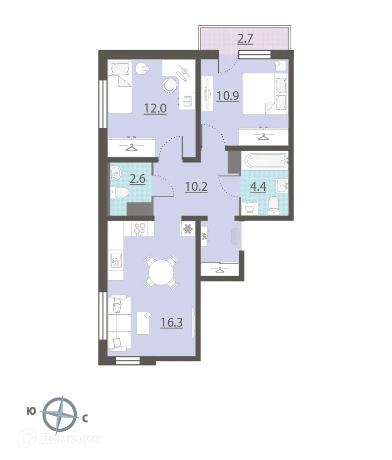 Фото квартиры в ЖК Малахит