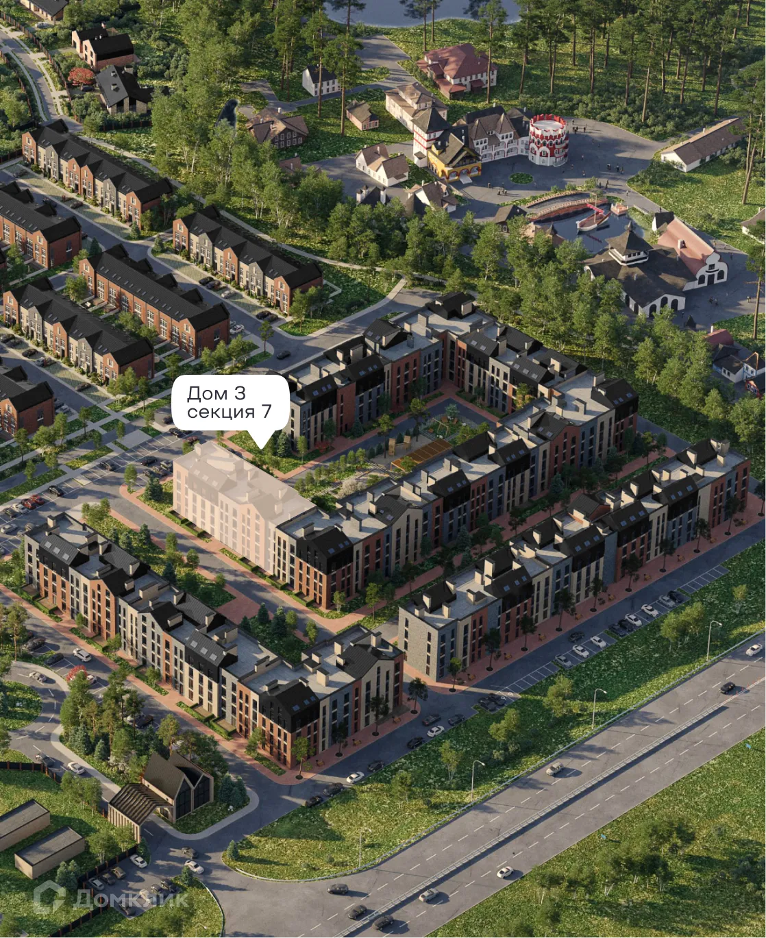 Планировка 2-комнатной квартиры 54.6 м² в ЖК Резиденция Поляна, г. Рязань — фото 2