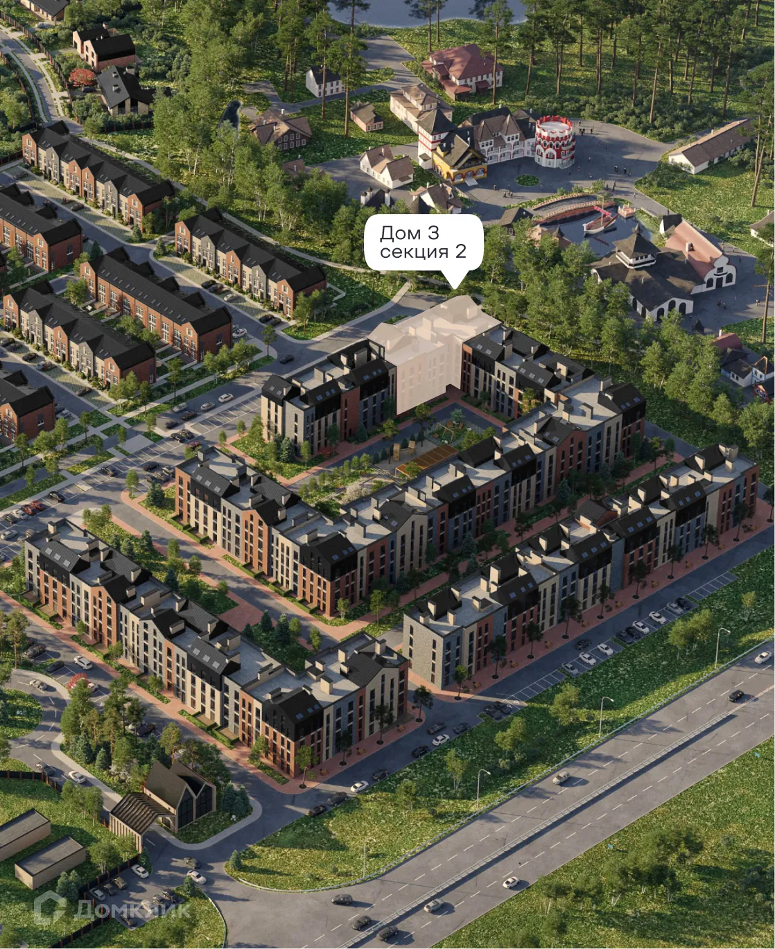 Планировка 1-комнатной квартиры 34.46 м² в ЖК Резиденция Поляна, г. Рязань — фото 2