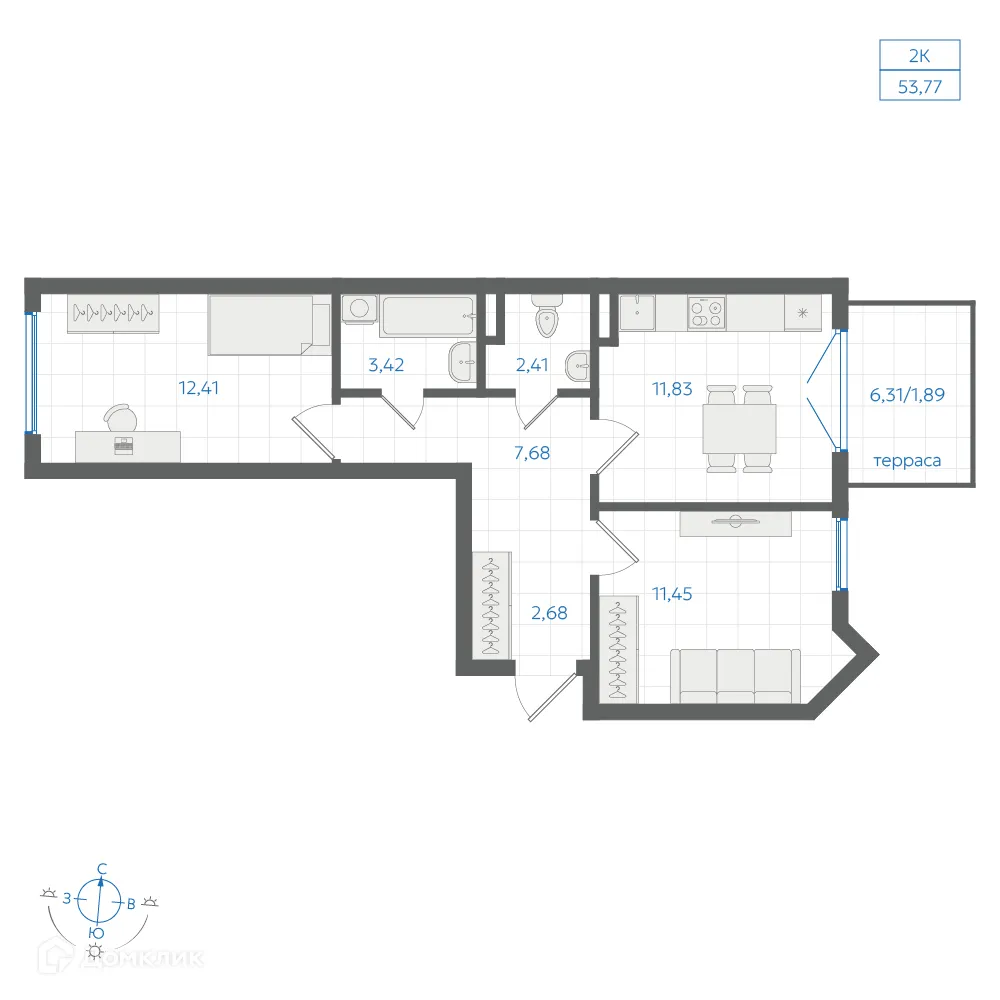 Фото квартиры в ЖК Центральный Парк