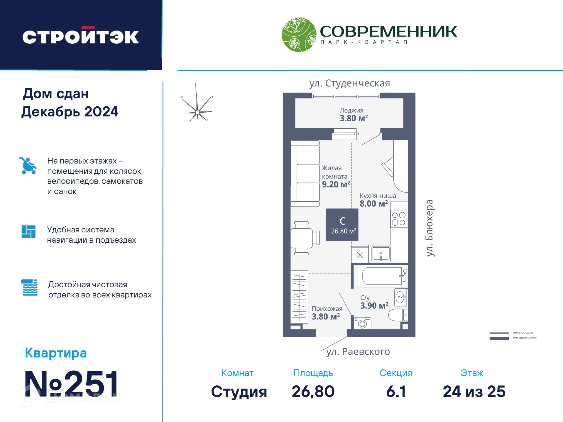 Фото квартиры в ЖК Современник