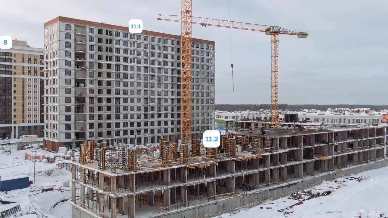 ЖК  Остафьево ход строительства