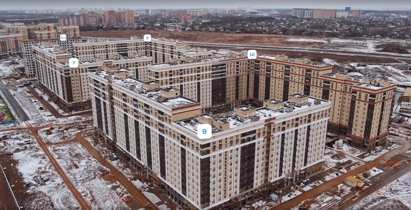 ЖК  Остафьево ход строительства