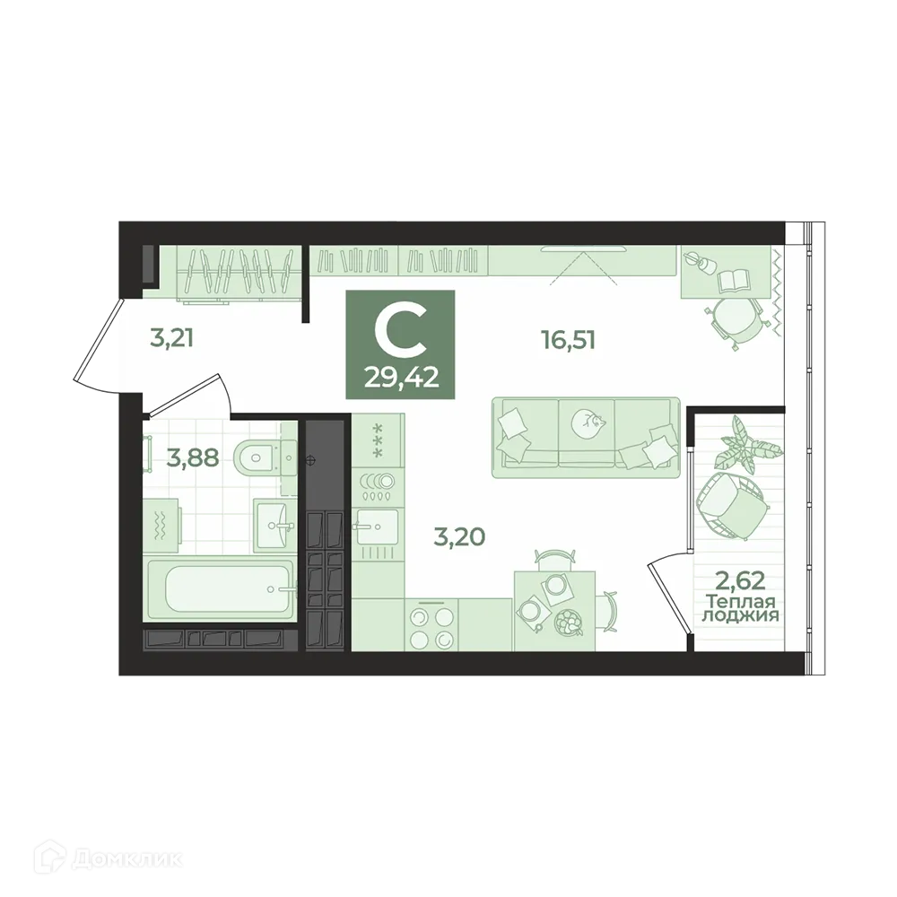 Фото квартиры в ЖК "REPIN TOWERS (Репин Тауэрс)"