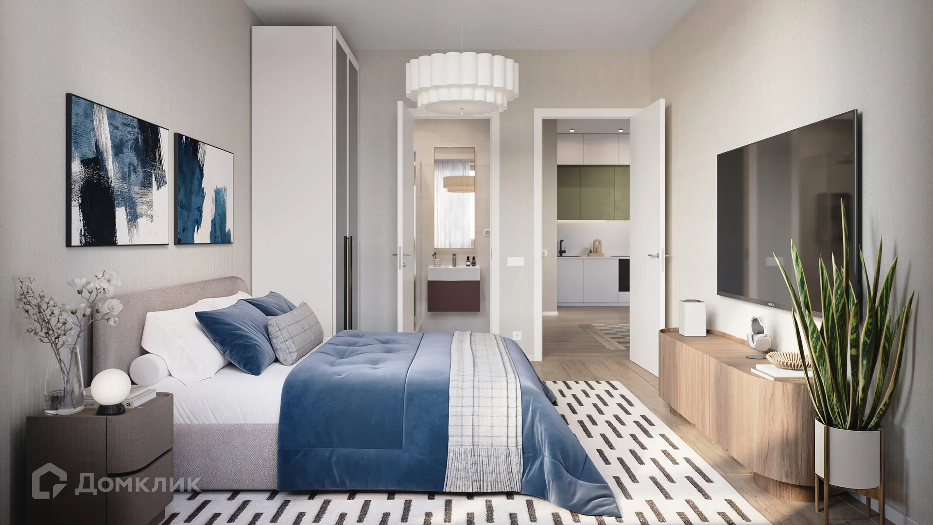 Планировка 1-комнатной квартиры 47.19 м² в ЖК Литературный квартал, г. Москва — фото 19