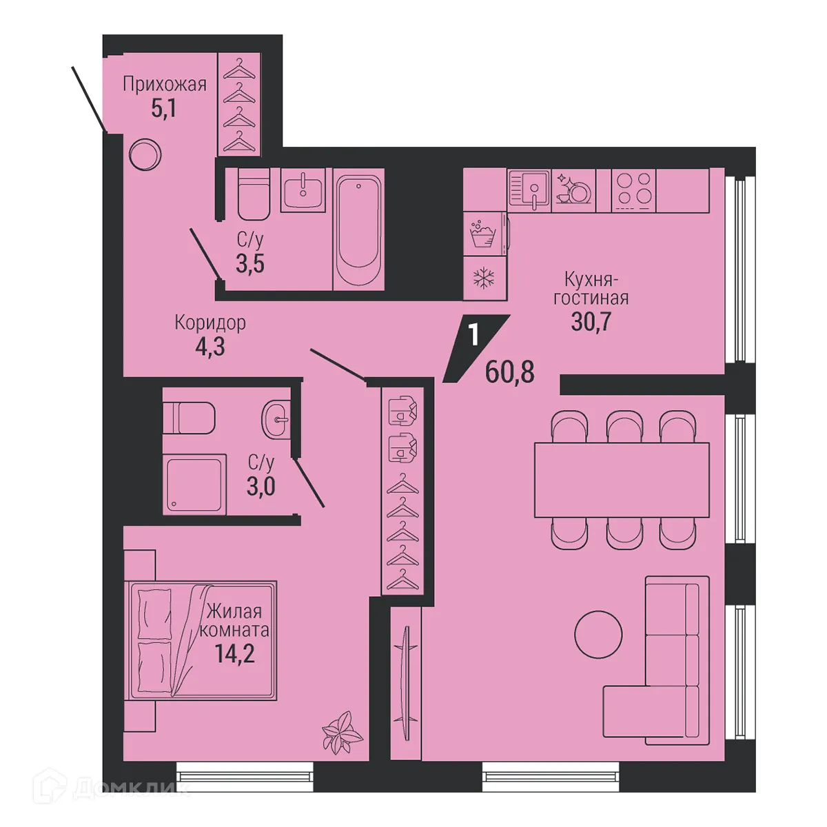 Фото квартиры в ЖК Настоящий