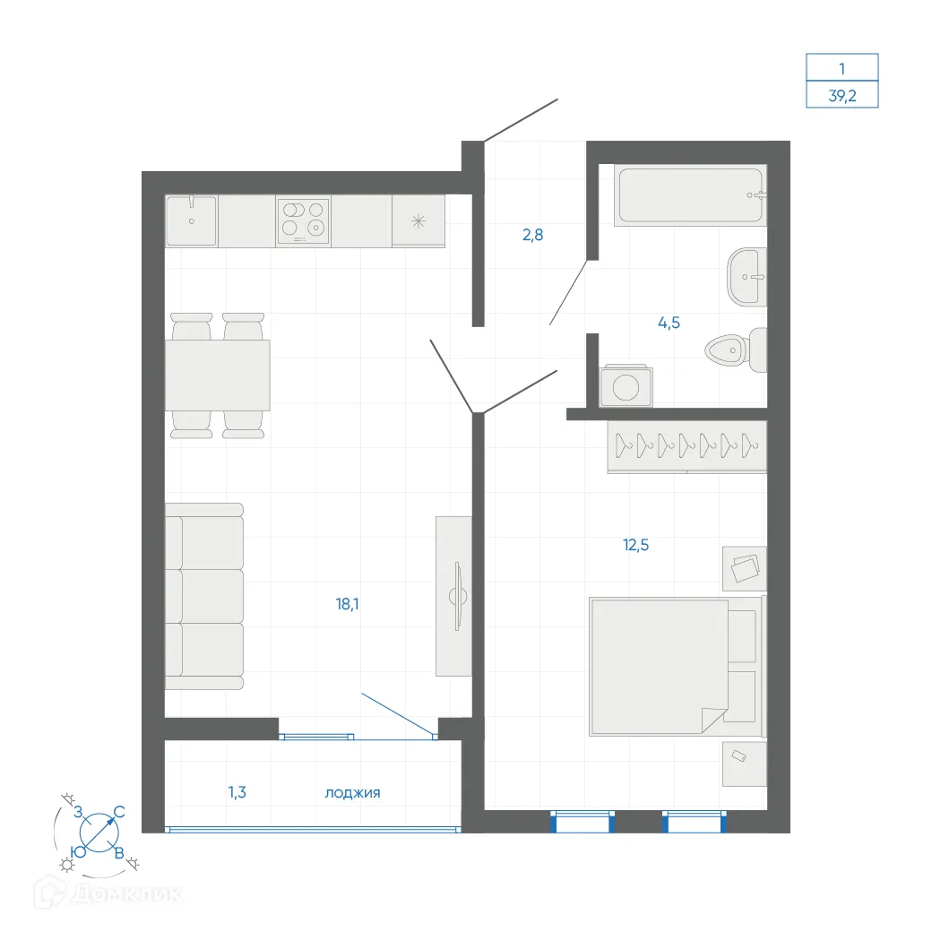 Фото квартиры в ЖК FIRST (Фёрст)