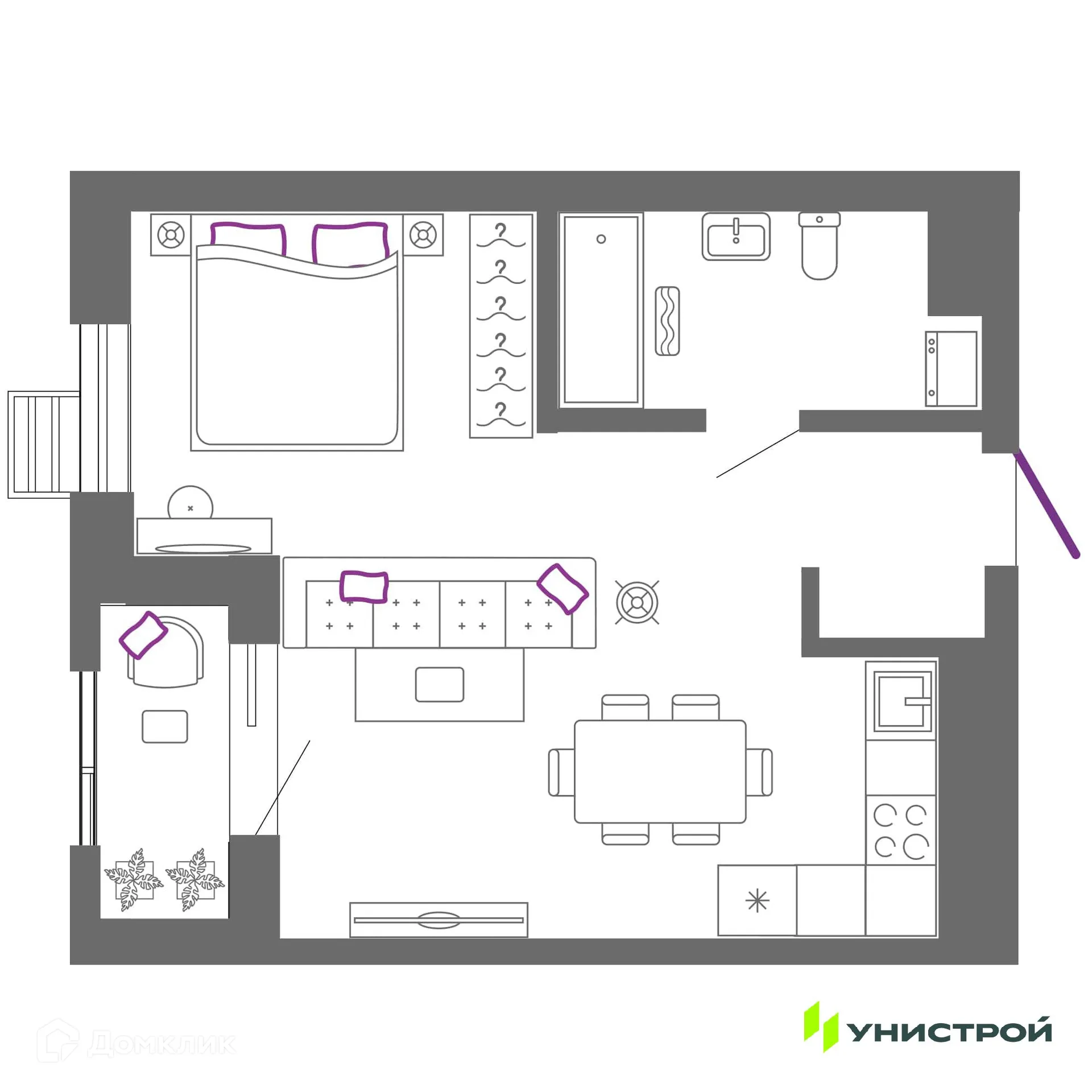 Фото квартиры в ЖК "Риверсайд"