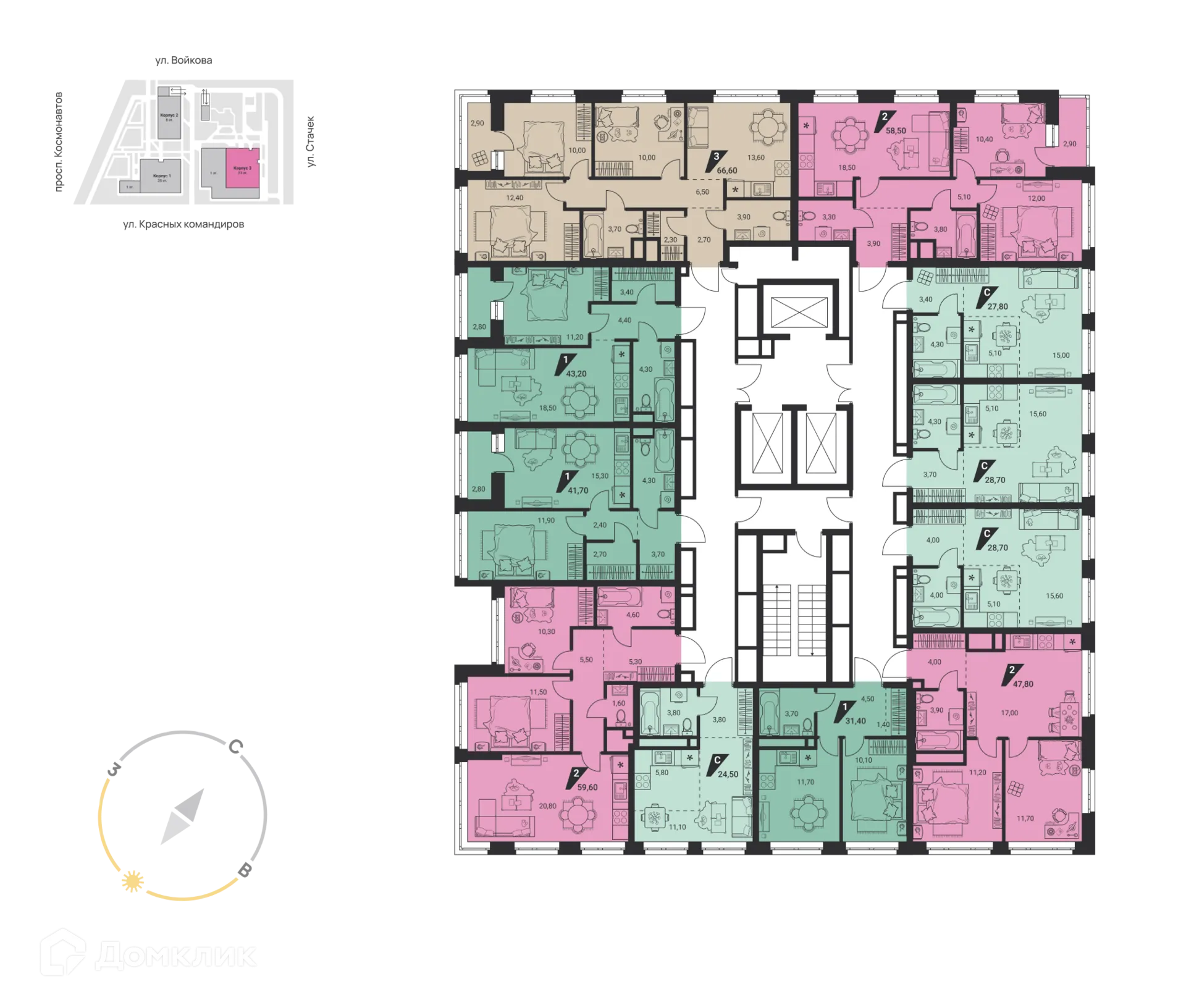 Фото квартиры в ЖК Квартал К3