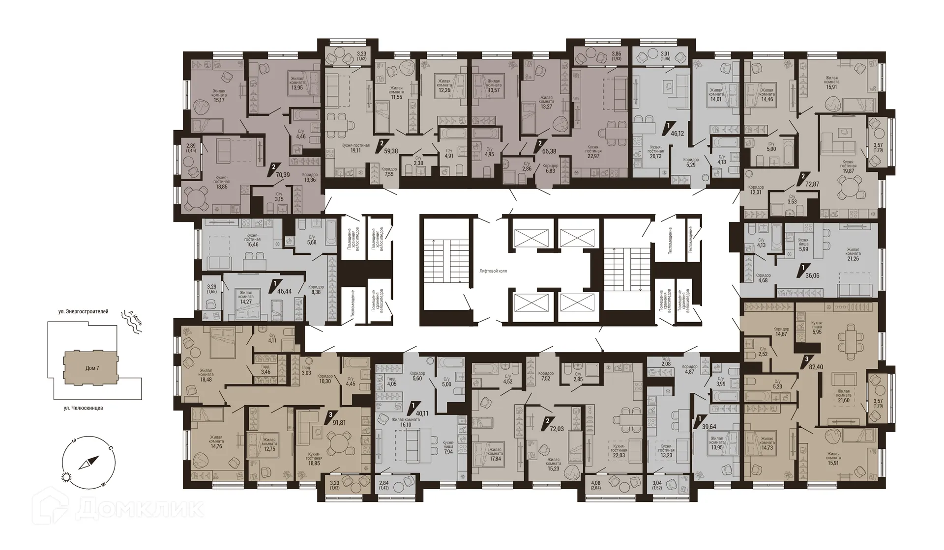 Фото квартиры в ЖК Дом 7