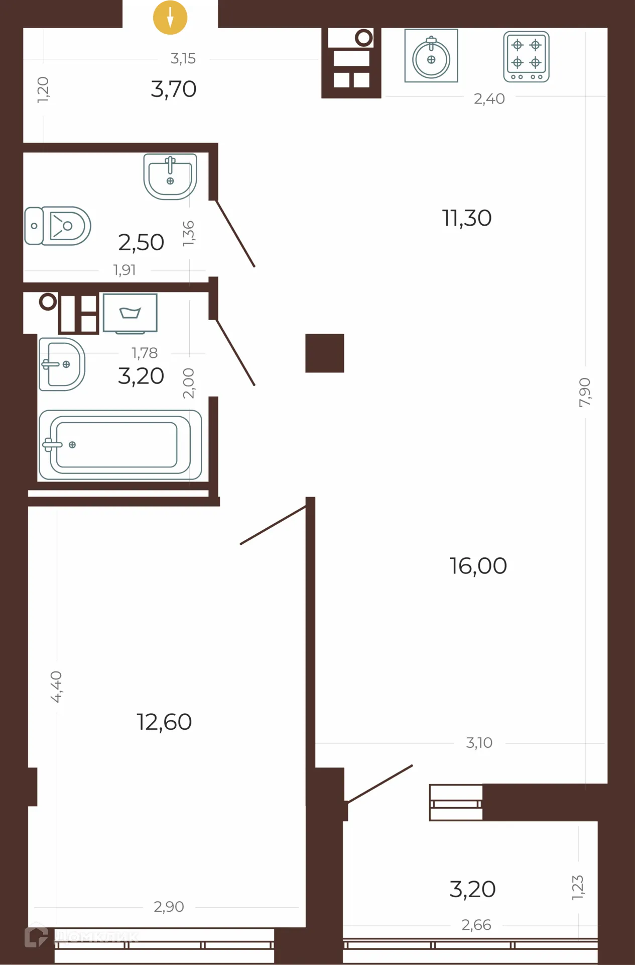 Фото квартиры в ЖК Клубный дом "Традиция"