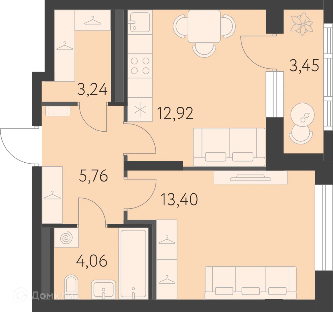 Фото квартиры в ЖК Новая Олимпика