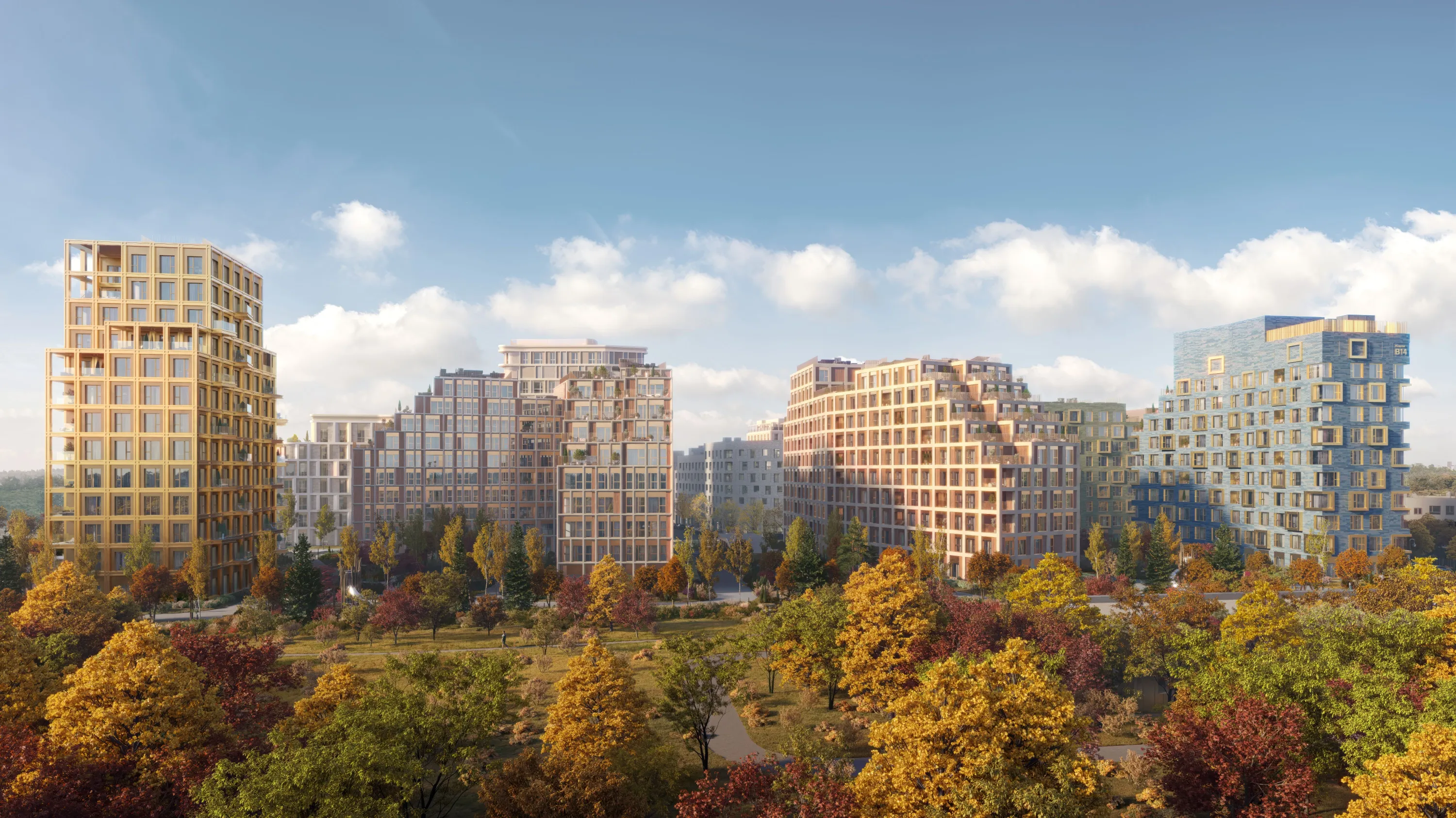 Планировка 1-комнатной квартиры 48.7 м² в ЖК СберСити - квартал В14, г. Москва — фото 4