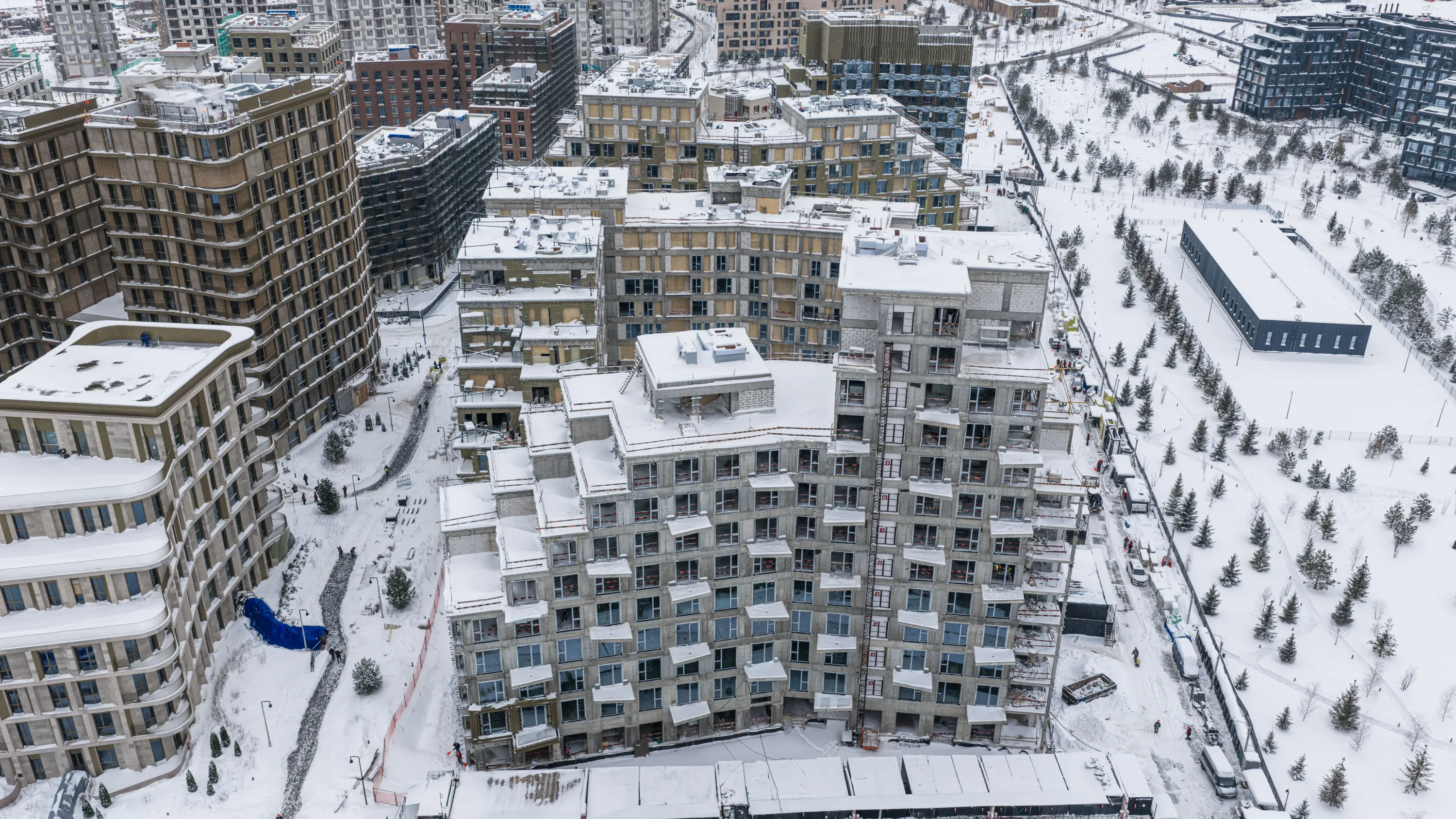 СберСити - квартал В14 ход строительства