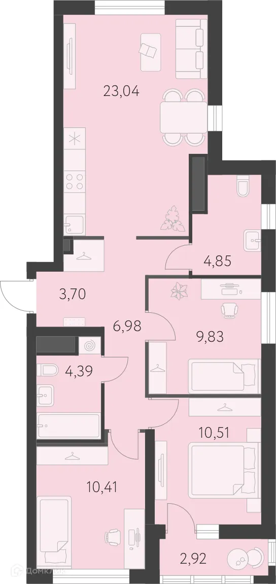 Фото квартиры в ЖК Новая Олимпика