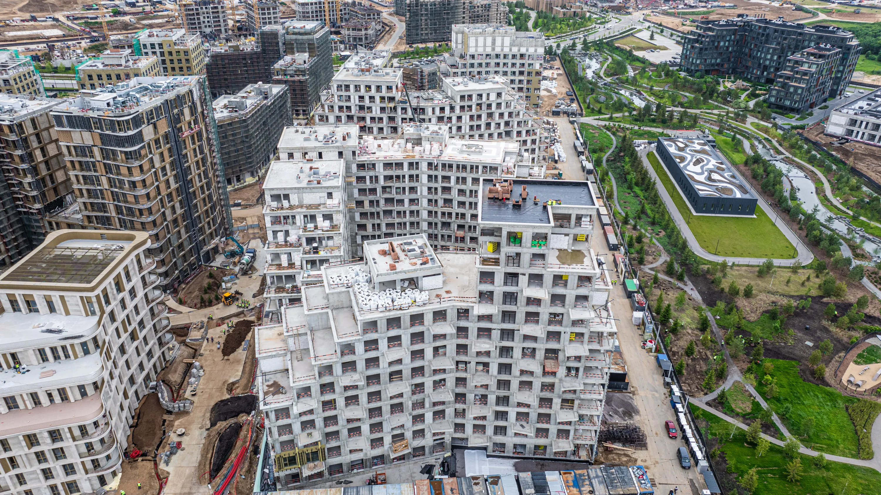 СберСити - квартал В14 ход строительства