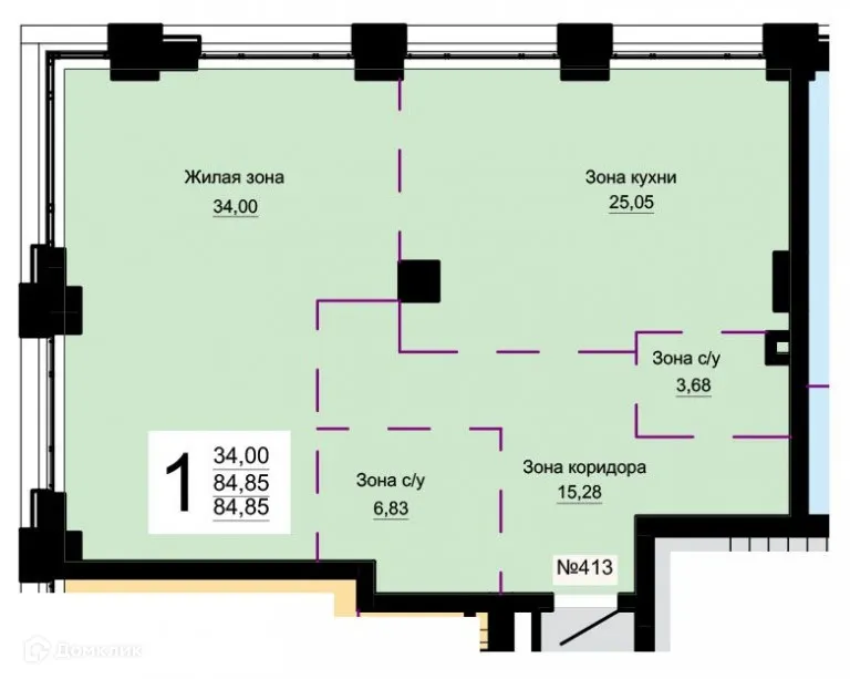 Фото квартиры в ЖК "Форум Сити"