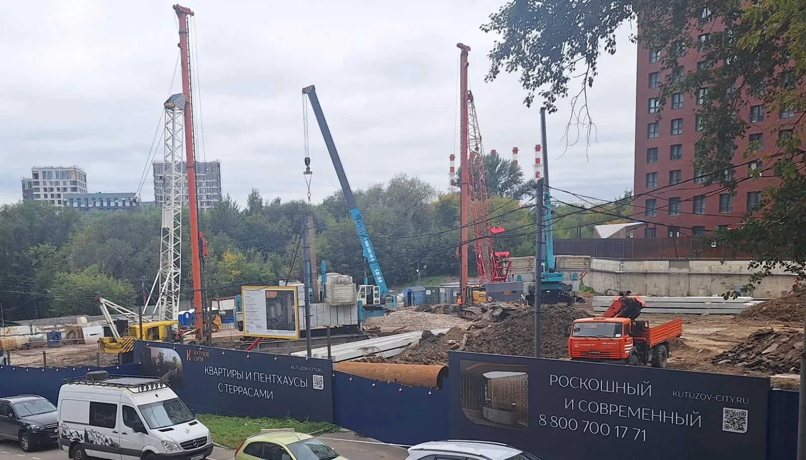 Клубный проект Кутузов Сити ход строительства