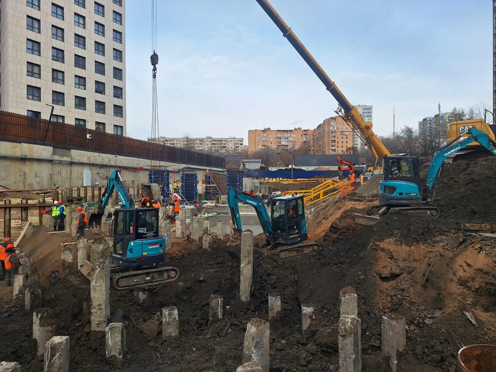 Клубный проект Кутузов Сити ход строительства