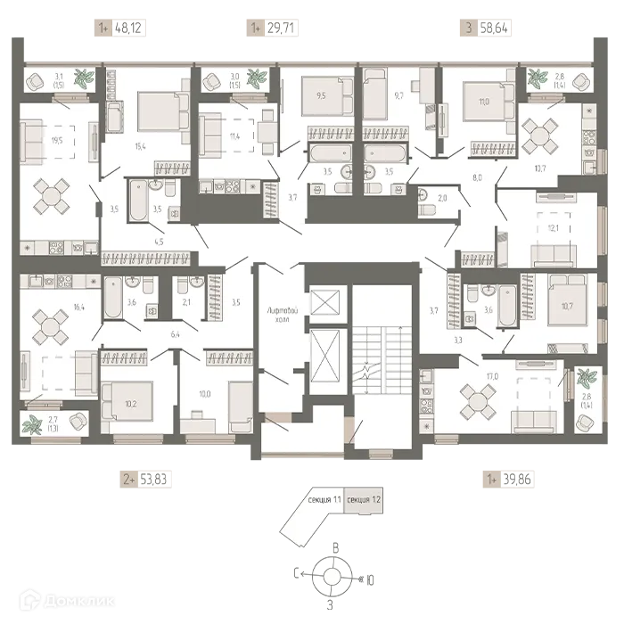 Фото квартиры в ЖК Философия Идеалистов на Черкасской