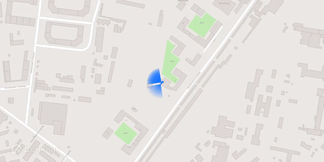 Планировка 2-комнатной квартиры 62.7 м² в ЖК Второй Нагатинский, г. Москва — фото 4