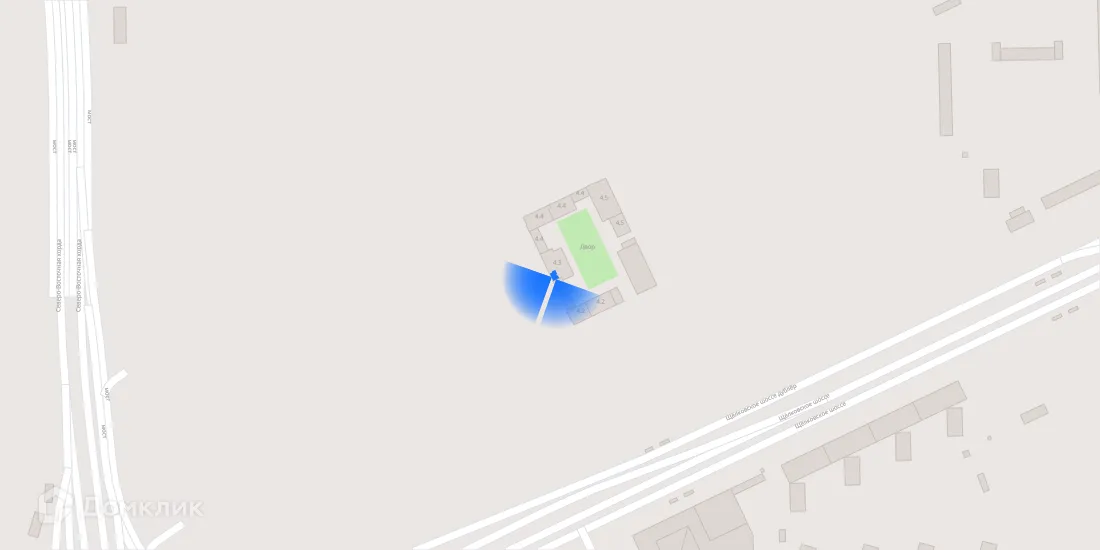 Планировка 2-комнатной квартиры 59.8 м² в ЖК Амурский парк, г. Москва — фото 3