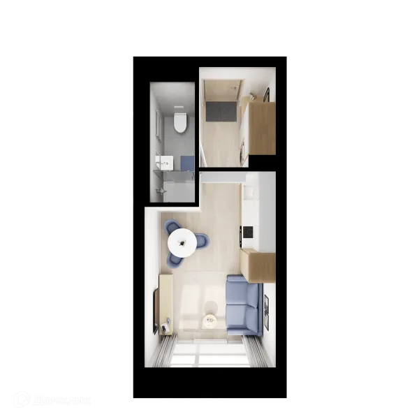 Планировка Студия в «Нарвин»