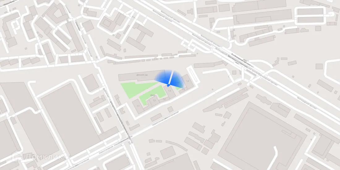 Планировка 2-комнатной квартиры 50.6 м² в ЖК Первый Дубровский, г. Москва — фото 3