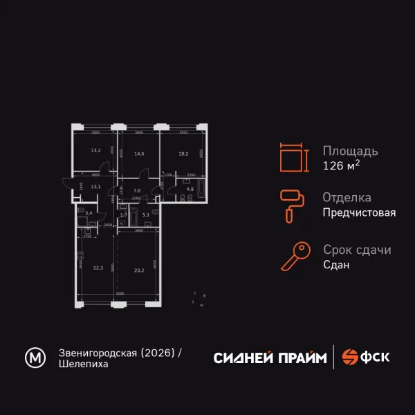 Квартира в ЖК Sydney Prime