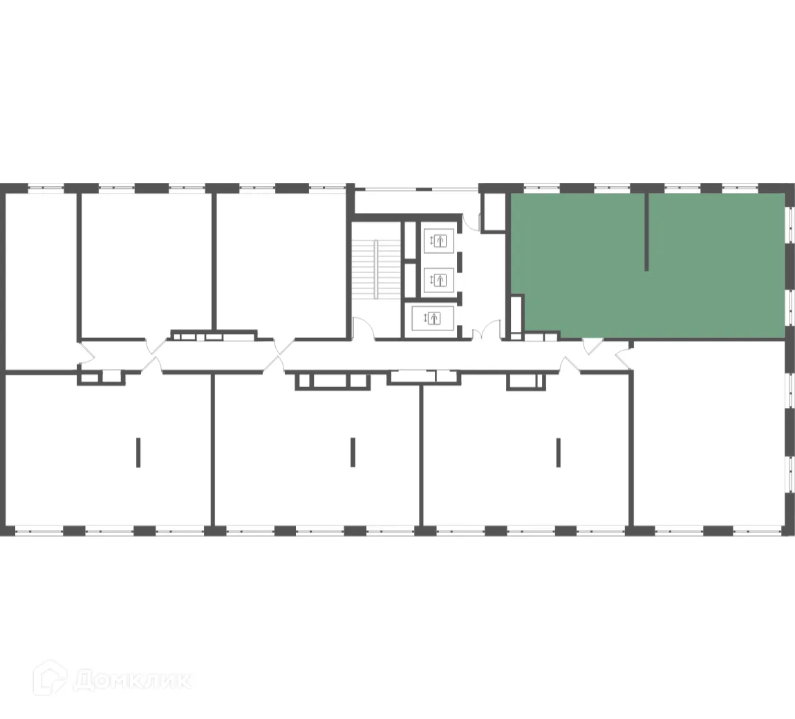 Планировка 3-комнатной квартиры 91.4 м² в ЖК Мангазея на Речном, г. Москва — фото 2