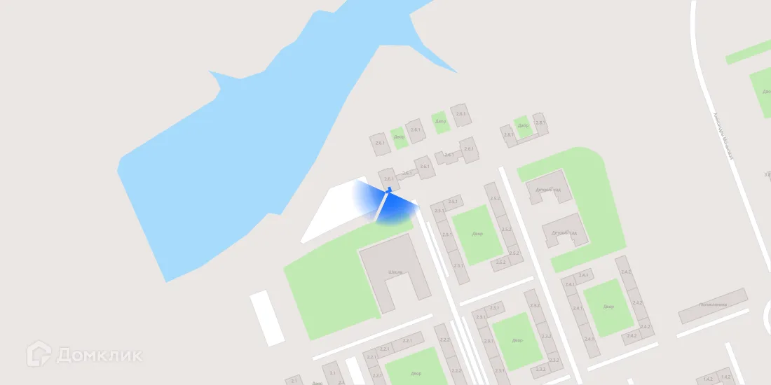 Планировка 1-комнатной квартиры 43.3 м² в «Бунинская набережная», г. Москва — фото 3