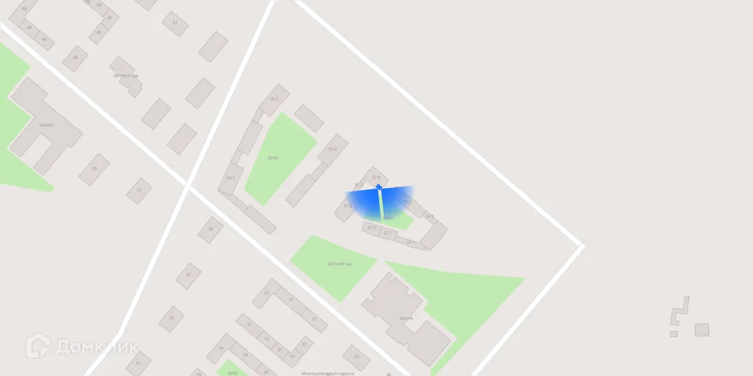 Планировка 2-комнатной квартиры 47.4 м² в ЖК Саларьево парк, г. Москва — фото 3