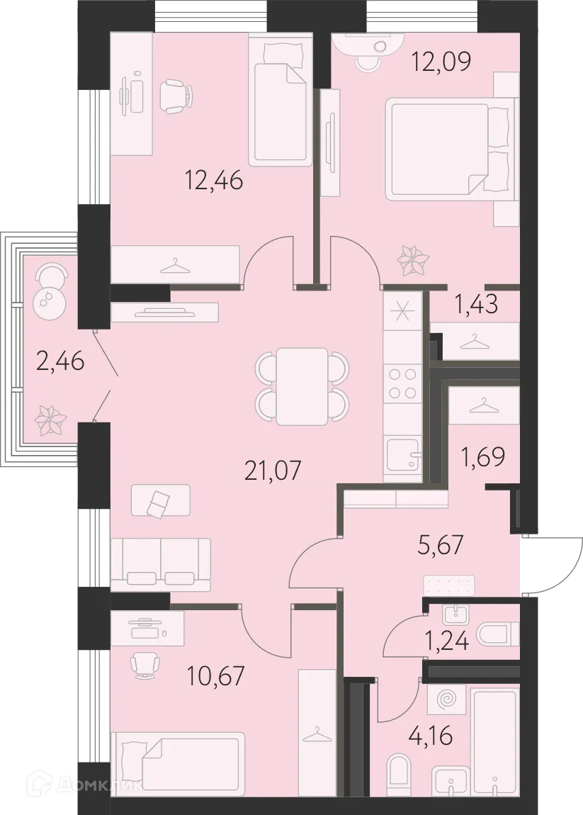 Фото квартиры в ЖК Спутник-1