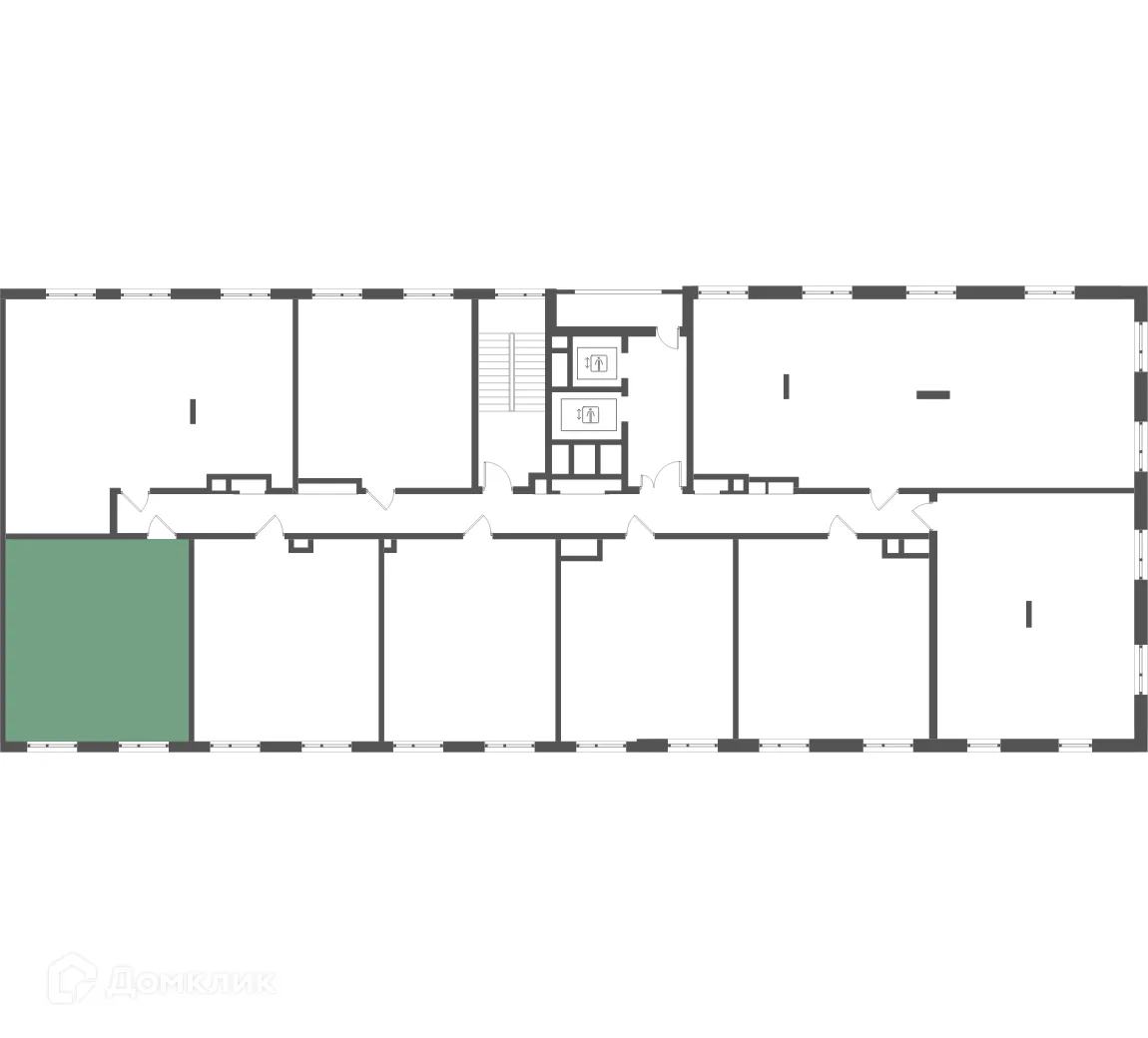 Планировка 1-комнатной квартиры 45.9 м² в ЖК Мангазея на Речном, г. Москва — фото 2