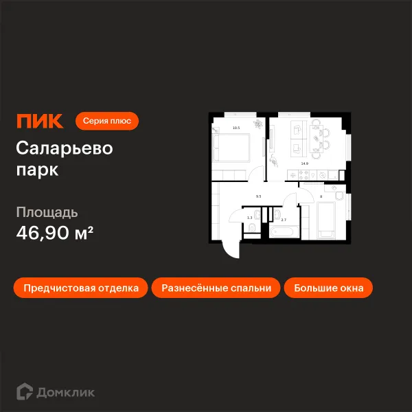 Квартира в ЖК Саларьево парк