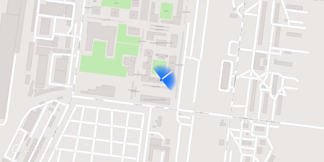 Планировка 2-комнатной квартиры 49.7 м² в ЖК Кавказский бульвар 51, г. Москва — фото 4