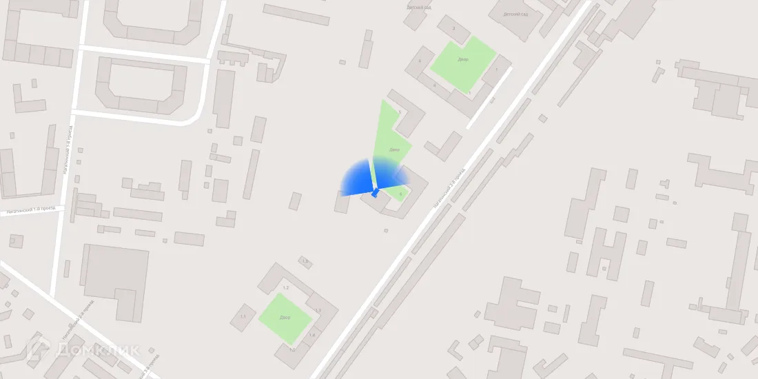 Планировка 3-комнатной квартиры 79.4 м² в ЖК Второй Нагатинский, г. Москва — фото 5