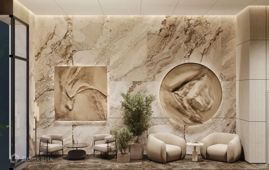 Планировка 2-комнатной квартиры 60.8 м² в ЖК "Жилой район ALIA (АЛИА)", г. Москва — фото 7