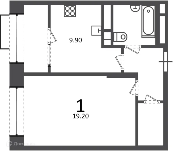 Квартира в Клинская ул., д. 2А (Московские кварталы)