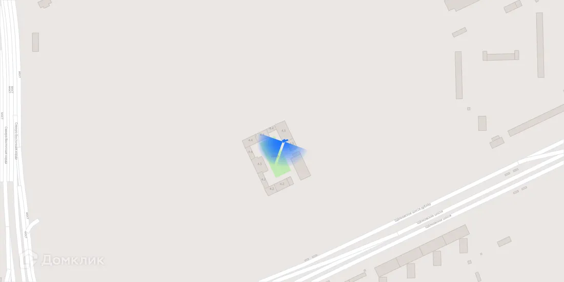 Планировка 2-комнатной квартиры 52.6 м² в ЖК Амурский парк, г. Москва — фото 3