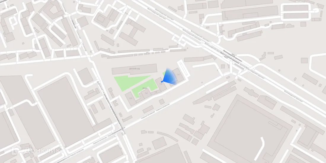 Планировка студии квартиры 25 м² в ЖК Первый Дубровский, г. Москва — фото 3