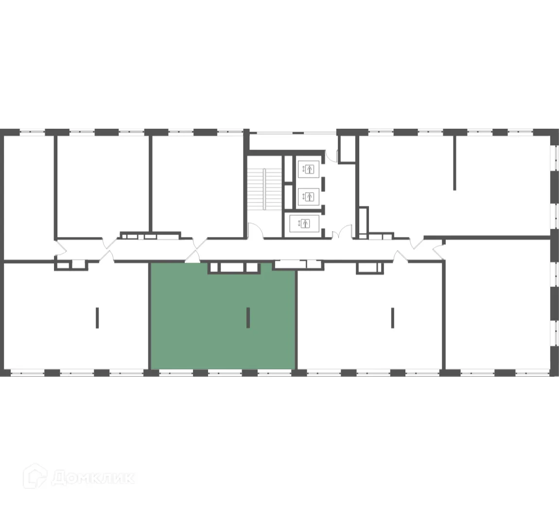 Планировка 2-комнатной квартиры 68.6 м² в ЖК Мангазея на Речном, г. Москва — фото 2