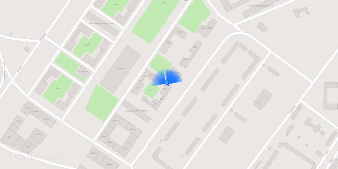 Планировка 3-комнатной квартиры 66.6 м² в ЖК Бусиновский парк, г. Москва — фото 4